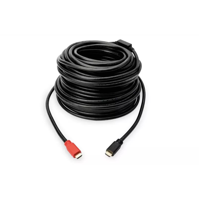 DIGITUS ASSMANN HDMI kiirkaabel, A-tüüp, võimendiga. M/M, 15m koos Ethernetiga, Ultra HD 24p, CE, kuld must