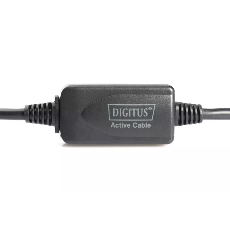 DIGITUS USB 2.0 repiiterkaabel USB A-pistik / A-pesa 15m (DA-73101)