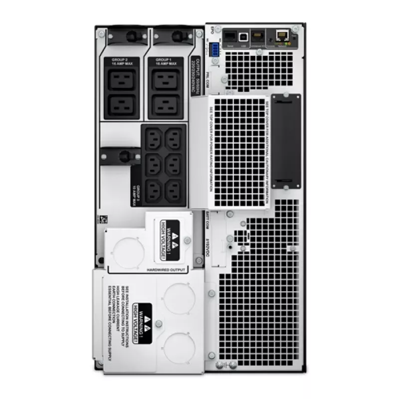 APC Smart-UPS On-Line, 10kVA/10kW, Tower, 230V/400V, 6x C13+4x C19 IEC-pistikupesa, võrgukaart+SmartSlot, pikendatud tööaeg, ilma siinikomplektita