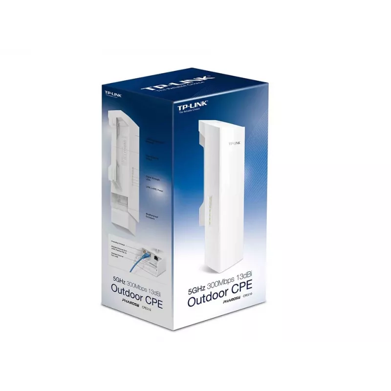 TP-Link 5GHz 300Mbps 13dBi välis-CPE, 5 GHz, 300 Mbit/s, AES, TKIP, WPA, WPA-PSK, WPA2, WPA2-PSK, 10,100 Mbit/s