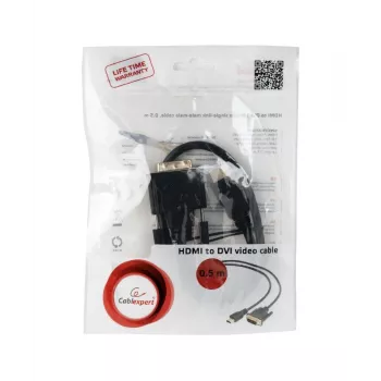 GEMBIRD HDMI-DVI kaabel (ühekanaline) 0,5 m