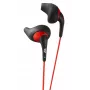 JVC HA-EN10-BR-E kõrvaklapid, juhtmega, 20–20000 Hz, sportimiseks, 4,8 g, kõrvaklapid, mustad, punased