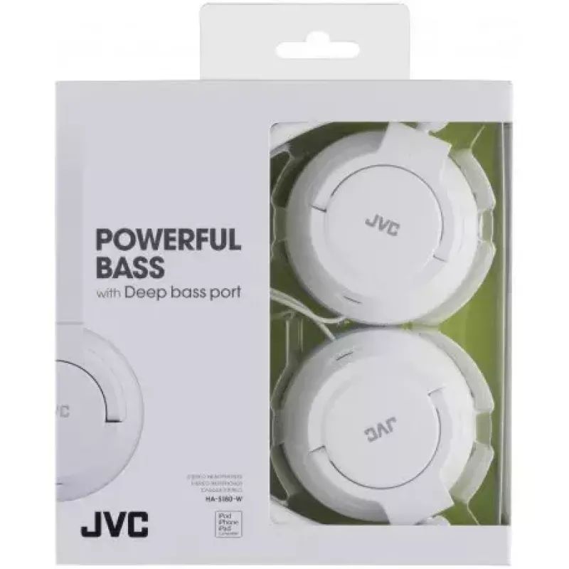 JVC HA-S180-W-E kõrvaklapid/peakomplekt Juhtmega ühendatav Peavõru Muusika Valge