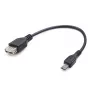 GEMBIRD USB OTG AF kuni Micro BM kaabel 15 cm - must