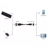 GEMBIRD USB OTG AF kuni Micro BM kaabel 15 cm - must
