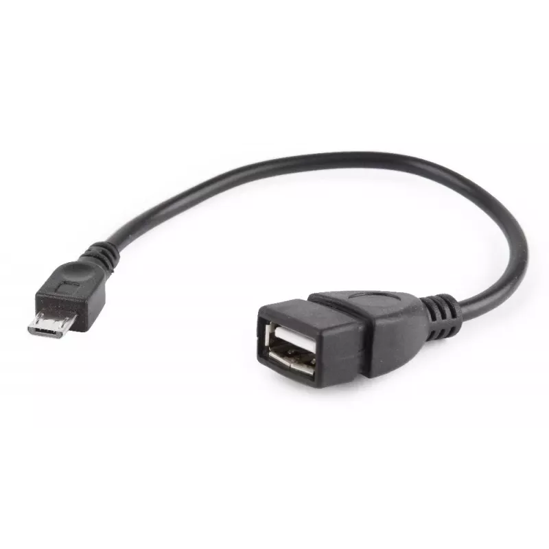 GEMBIRD USB OTG AF kuni Micro BM kaabel 15 cm - must