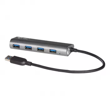 USB-hub i-tec Metal Superspeed USB 3.0 4-port hub 5000 Mbit/s hall