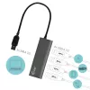 USB-hub i-tec Metal Superspeed USB 3.0 4-port hub 5000 Mbit/s hall