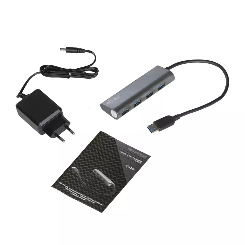 USB-hub i-tec Metal Superspeed USB 3.0 4-port hub 5000 Mbit/s hall
