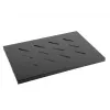 Rack shelf LANBERG AK-1001-B — 1U 19 inch metal shelf, 500×280 mm, Must, 120 kg