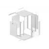 Seinale paigaldatav kapp Lanberg WF01-6615-10S