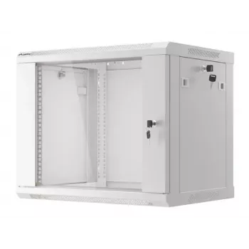 Seinale paigaldatav riiul LANBERG WF01-6409-10S, 9U, 19 tolli, 600×450 mm, 60 kg kandevõime, hall