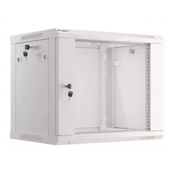 Seinale paigaldatav riiul LANBERG WF01-6409-10S, 9U, 19 tolli, 600×450 mm, 60 kg kandevõime, hall
