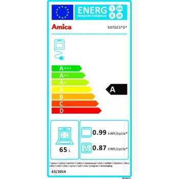 Vabaltseisev pliit Amica 57GE3.43HZpTaDNAQ(W)