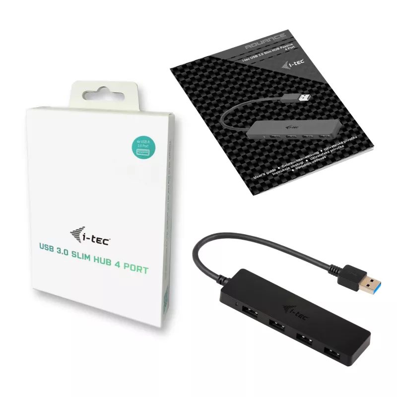 USB Hub i-tec Advance USB 3.0 õhuke Passive HUB 4 Port