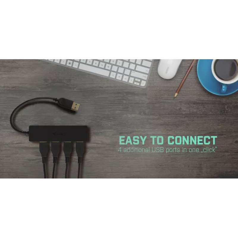 USB Hub i-tec Advance USB 3.0 õhuke Passive HUB 4 Port