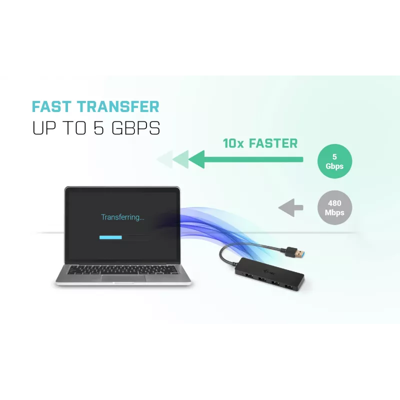 USB Hub i-tec Advance USB 3.0 õhuke Passive HUB 4 Port