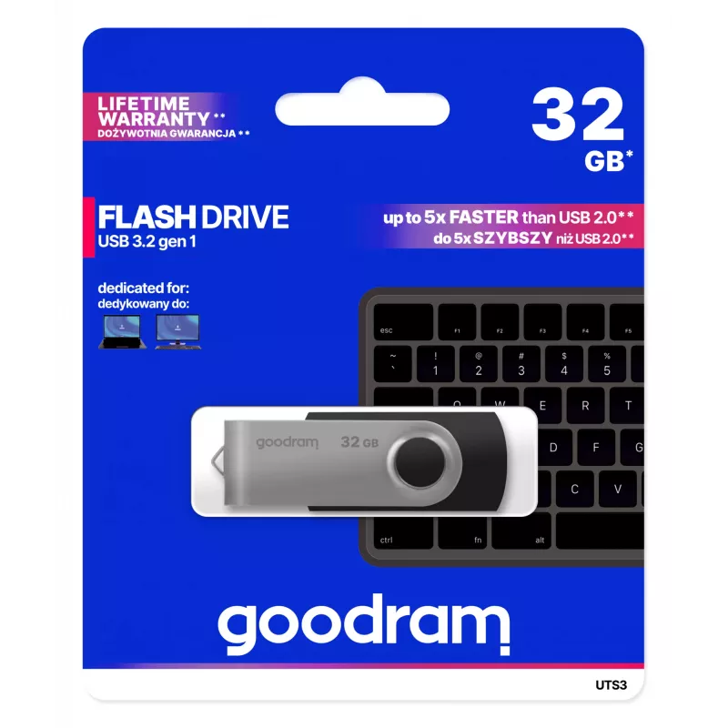 Goodram UTS3 USB flash drive 32 GB USB Typee-A 3.2 Gen 1 (3.1 Gen 1) Must