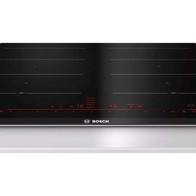Bosch PXX675DC1E pliit, must, roostevaba teras, sisseehitatud tsoon-induktsioonpliit, 4 tsooni