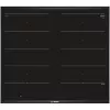 Bosch PXX675DC1E pliit, must, roostevaba teras, sisseehitatud tsoon-induktsioonpliit, 4 tsooni