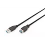 DIGITUS USB 3.0 pikenduskaabel, tüüp A-pistik/emane, 3,0 m (ak-300203-030-s)
