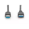 DIGITUS USB 3.0 pikenduskaabel, tüüp A-pistik/emane, 3,0 m (ak-300203-030-s)