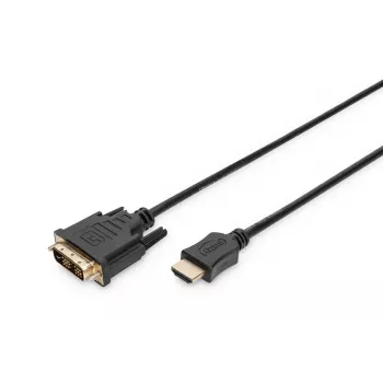 DIGITUS ASSMANN HDMI-adapterkaabel, tüüp A-DVI(18+1) M/M, 2m Full HD must