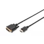 DIGITUS ASSMANN HDMI-adapterkaabel, tüüp A-DVI(18+1) M/M, 2m Full HD must