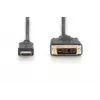 DIGITUS ASSMANN HDMI-adapterkaabel, tüüp A-DVI(18+1) M/M, 2m Full HD must