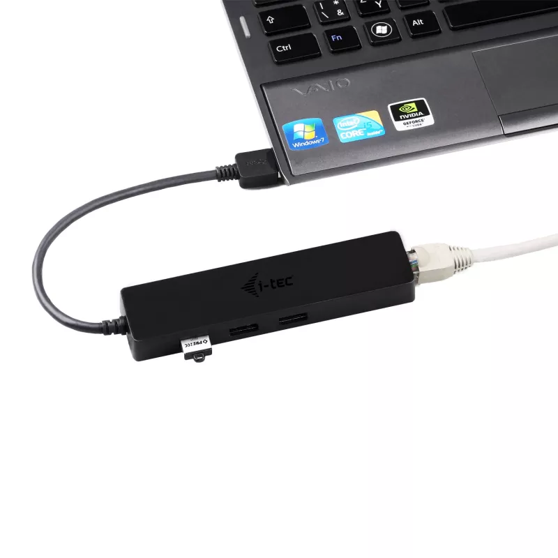 i-tec Advance USB 3.0 õhuke HUB 3 Port Gigabit Ethernet Adapter Must