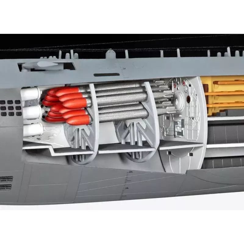 Allveelaeva mudel Revell U-Boot Typ XXI U 2540 &Interieur