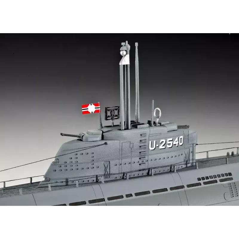 Allveelaeva mudel Revell U-Boot Typ XXI U 2540 &Interieur