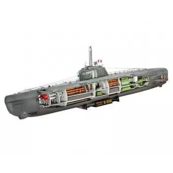 Allveelaeva mudel Revell U-Boot Typ XXI U 2540 &Interieur