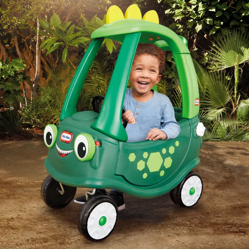 Little Tikes Cozy Coupe Dino, 1,5 a, 4 ratast, plastik, must, roheline
