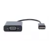 DIGITUS HDMI-VGA konverteri adapter Type A - VGA (D-Sub) pistik, 3,5 mm helipistik, must