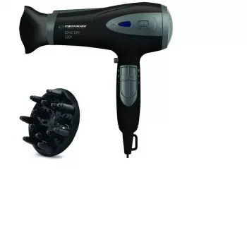Föön ESPERANZA Vivien EBH005K — 2200 W, ioonne, 3 kuumuseastet, 2 kiirust, difuusor ja koondaja, must