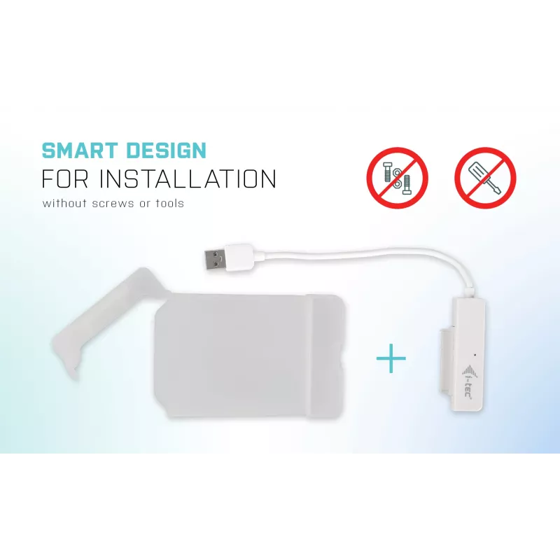HDD/SSD korpus i-tec MySafe USB 3.0 Easy 2,5-tolline väline ümbris – valge