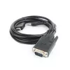 GEMBIRD HDMI-VGA ja heliadapteri kaabel, ühe pordiga, 1,8 m – must