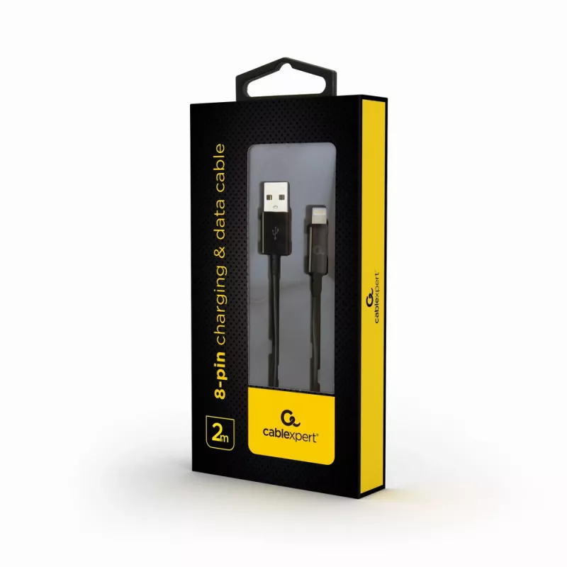 GEMBIRD USB Apple Lightning sünkroonimis- ja laadimiskaabel, 2m - must