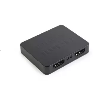 HDMI videosignaalijagaja GEMBIRD DSP-2PH4-03 — 2x HDMI väljundid, kuni 3840×2160, 225 MHz ribalaius, HDCP, 5 V alalisvool, must