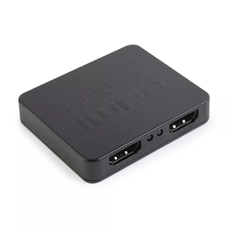 HDMI videosignaalijagaja GEMBIRD DSP-2PH4-03 — 2x HDMI väljundid, kuni 3840×2160, 225 MHz ribalaius, HDCP, 5 V alalisvool, must