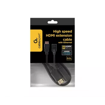 GEMBIRD kiire HDMI pikenduskaabel Etherneti toega, 50 cm