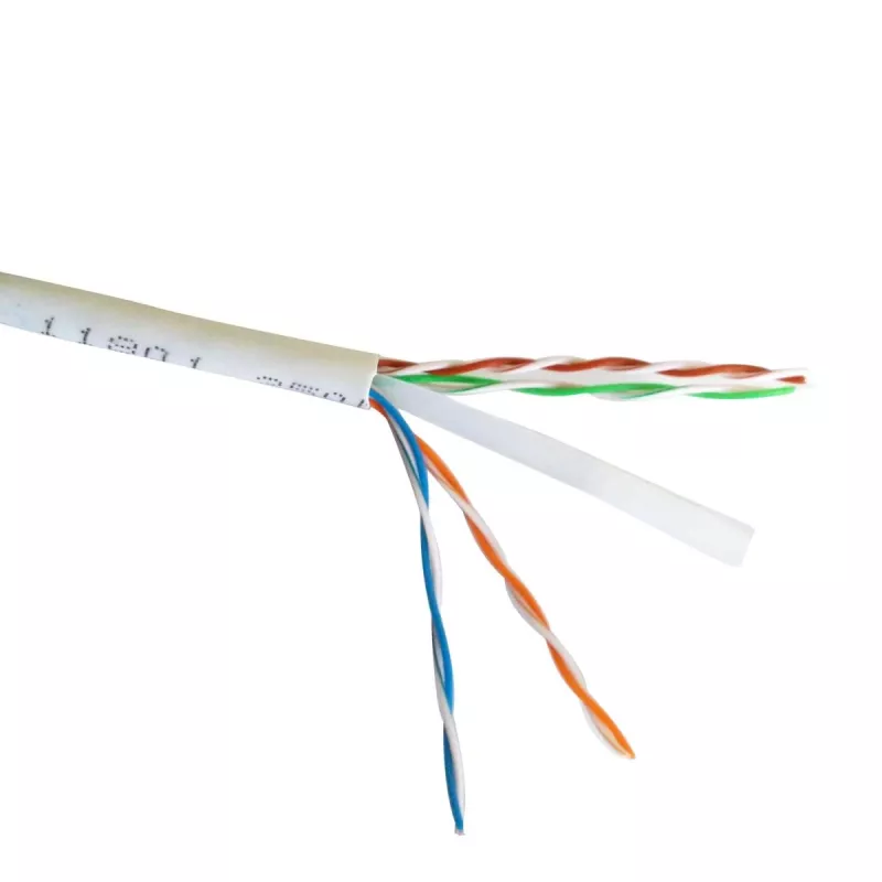 Võrgukaabel Gembird Cat6 U/UTP PP6U-0.5M, 0,5 m, RJ-45 isane RJ-45 isasele, valge, AWG24