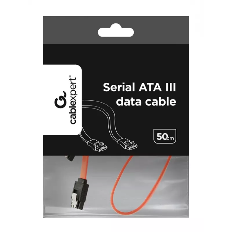 GEMBIRD SATA III andmekaabel, metallklambrid, 50cm – hulgipakend