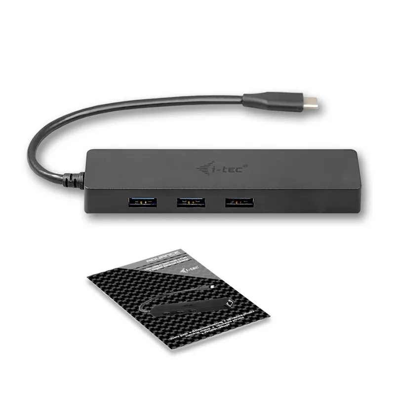 i-tec Advance USB-C õhuke Passive HUB 3 Port + Gigabit Ethernet Adapter