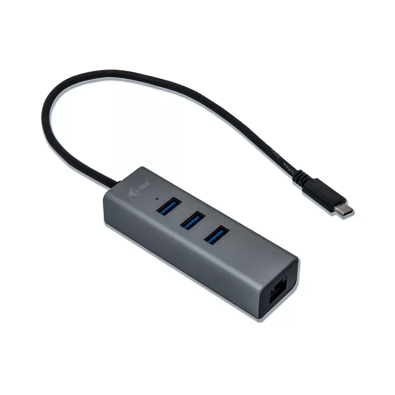 i-tec Metal USB-C HUB 3 Port + Gigabit Etherneti adapter