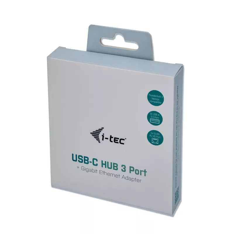 i-tec Metal USB-C HUB 3 Port + Gigabit Etherneti adapter