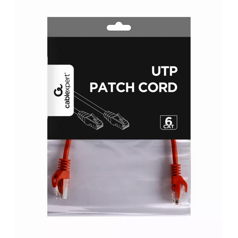 GEMBIRD patch-kaabel - CAT6 - UTP - 25 cm - Punane