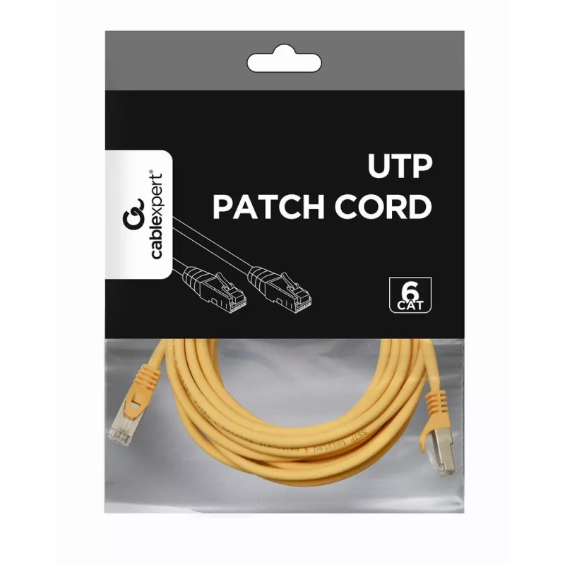 Võrgukaabel Gembird PP6U-3M RJ-45 Cat6 3 m kollane