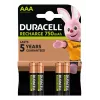 Duracell AAA (4tk) laetav aku nikkel-metallhüdriid (NiMH)